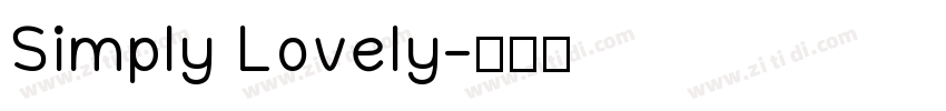 Simply Lovely字体转换